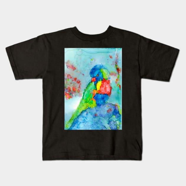 Lorikeet Kids T-Shirt by atep